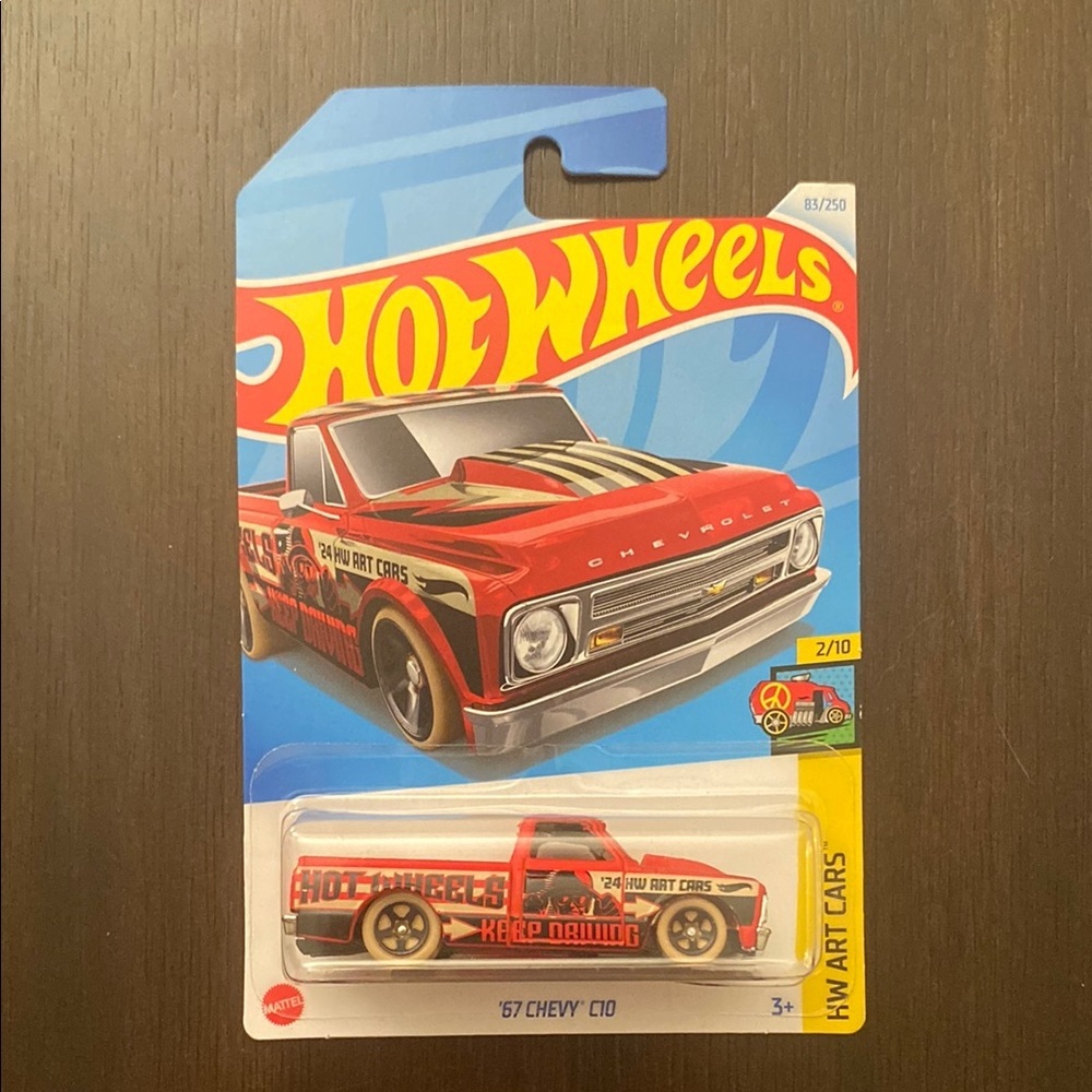 3/$15 🔥 Hot Wheels '67 Chevy C10 (HW ART CARS) 2/10